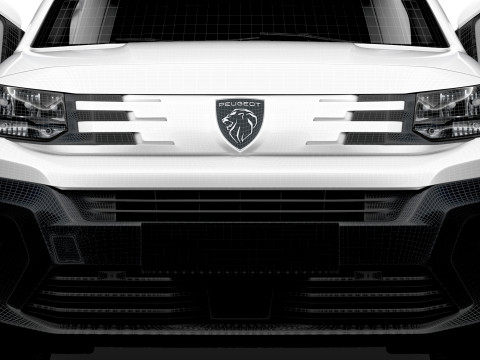 Peugeot Partner LWB Van HQ Interior 2024 3D 모델
