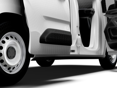 Peugeot Partner LWB Van HQ Interior 2024 3D 모델