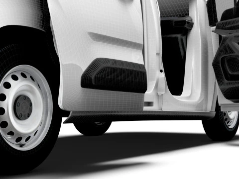 Peugeot Partner LWB Van HQ Interior 2024 3D Model