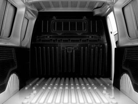 Peugeot Partner LWB Van HQ Interior 2024 3D Model
