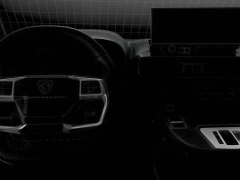 Peugeot Partner LWB Van HQ Interior 2024 3D Model