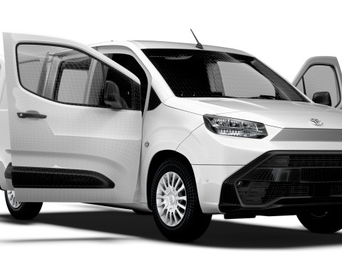 Toyota ProAce City LWB Van HQ Interior 2024 3Dモデル