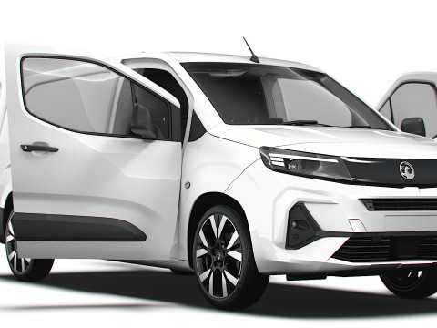 Vauxhall Combo LWB Van HQ Interior 2024 3D Model