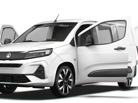 Vauxhall Combo LWB Van HQ Interior 2024 3D-Modell