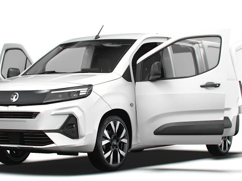 Vauxhall Combo LWB Van HQ Interior 2024 3D Model