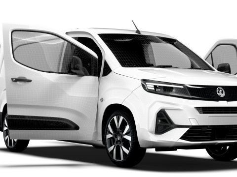 Vauxhall Combo LWB Van HQ Interior 2024 3D-Modell