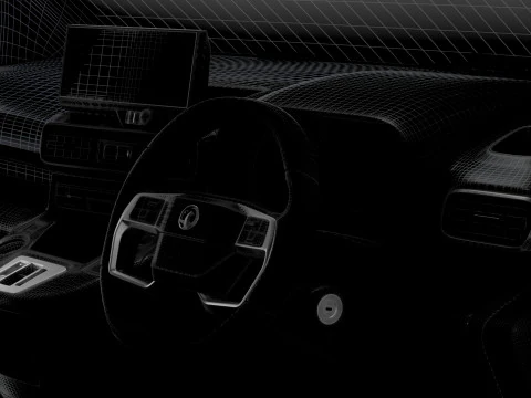 Vauxhall Combo LWB Van HQ Interior 2024 3D Model
