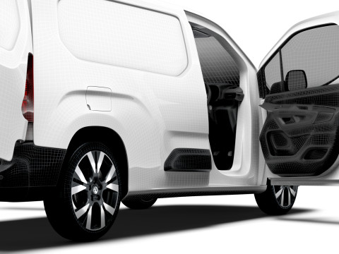 Vauxhall Combo LWB Van HQ Interior 2024 3D-Modell