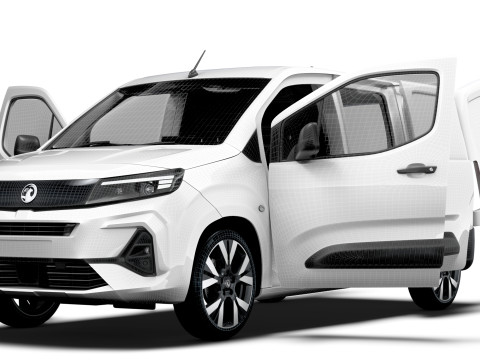 Vauxhall Combo LWB Van HQ Interior 2024 3D-Modell