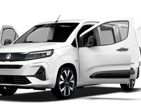 Vauxhall Combo LWB Van HQ Interior 2024 3D Model