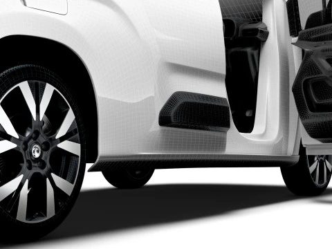 Vauxhall Combo LWB Van HQ Interior 2024 3D Model