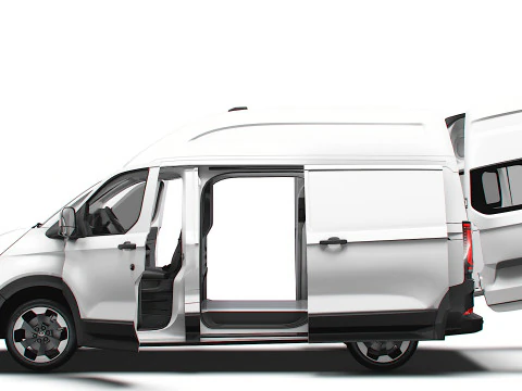VW Transporter Van L1H2 2SD HQ Interior 2025 3D Model