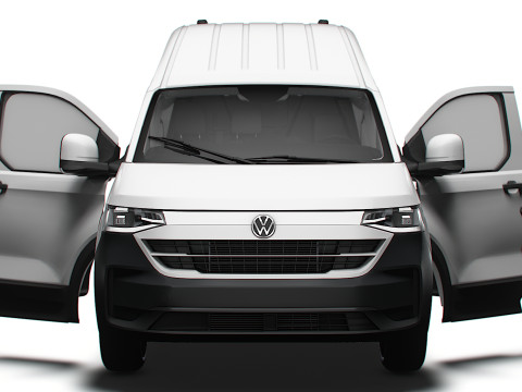 VW Transporter Van L1H2 2SD HQ Interior 2025 Model 3D