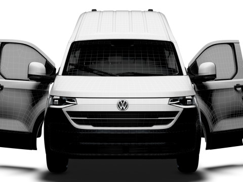 VW Transporter Van L1H2 2SD HQ Interior 2025 Model 3D