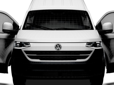 VW Transporter Van L1H2 2SD HQ Interior 2025 Model 3D
