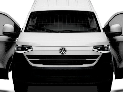 VW Transporter Van L1H2 2SD HQ Interior 2025 3D Model