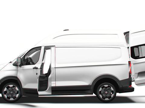VW Transporter Van L1H2 HQ Interior 2025 Modèle 3D
