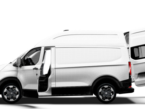 VW Transporter Van L1H2 HQ Interior 2025 Modèle 3D