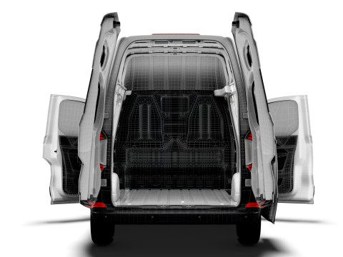 VW Transporter Van L1H2 HQ Interior 2025 Modèle 3D