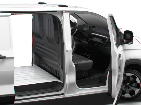 VW Transporter Van L2H1 2SD HQ Interior 2025 3D-Modell