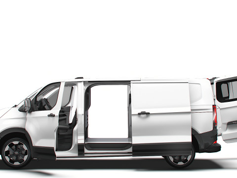 VW Transporter Van L2H1 2SD HQ Interior 2025 3D-Modell