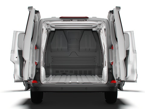 VW Transporter Van L2H1 2SD HQ Interior 2025 3D-Modell