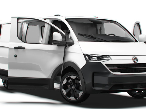 VW Transporter Van L2H1 HQ Interior 2025 3Dモデル