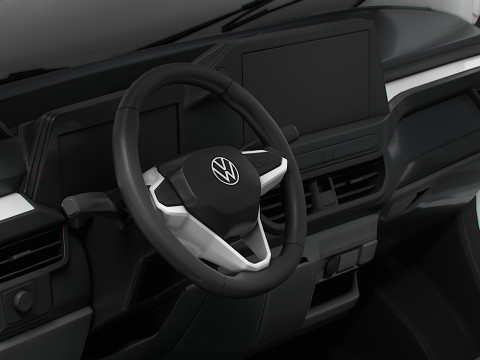 VW Transporter Van L2H1 HQ Interior 2025 3Dモデル