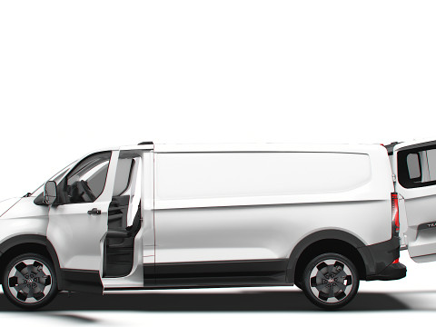VW Transporter Van L2H1 HQ Interior 2025 3Dモデル