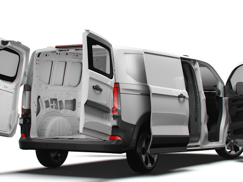VW Transporter Van L2H1 HQ Interior 2025 3Dモデル