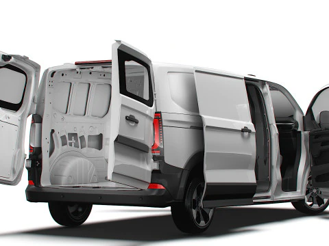 VW Transporter Van L2H1 HQ Interior 2025 3D Model