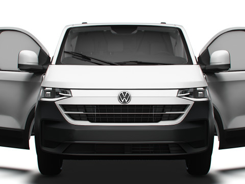 VW Transporter Van L2H1 HQ Interior 2025 3Dモデル