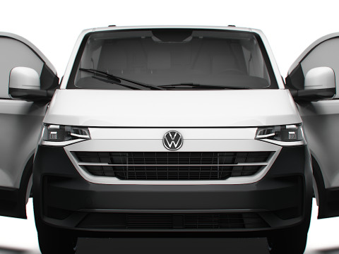 VW Transporter Van L2H1 HQ Interior 2025 3Dモデル
