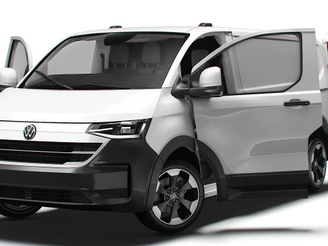 VW Transporter Van L2H1 HQ Interior 2025 3D Model