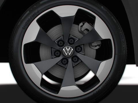 VW Transporter Van L2H1 HQ Interior 2025 3Dモデル