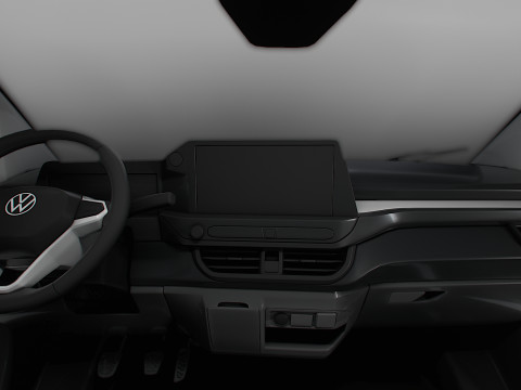 VW Transporter Van L2H1 HQ Interior 2025 3Dモデル