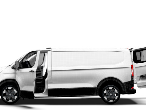 VW Transporter Van L2H1 HQ Interior 2025 3Dモデル