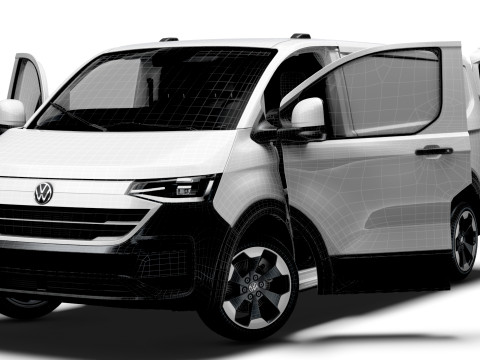 VW Transporter Van L2H1 HQ Interior 2025 3Dモデル