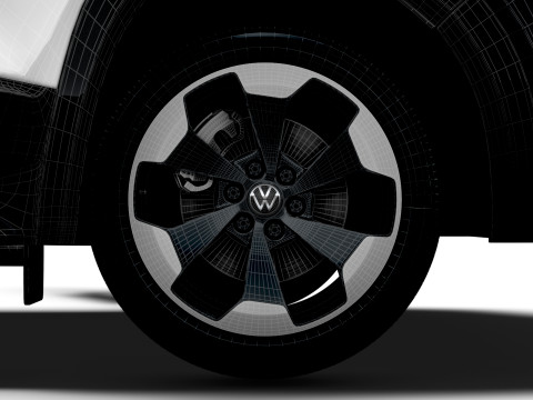 VW Transporter Van L2H1 HQ Interior 2025 3Dモデル