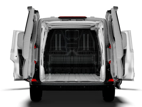 VW Transporter Van L2H1 HQ Interior 2025 3D Model