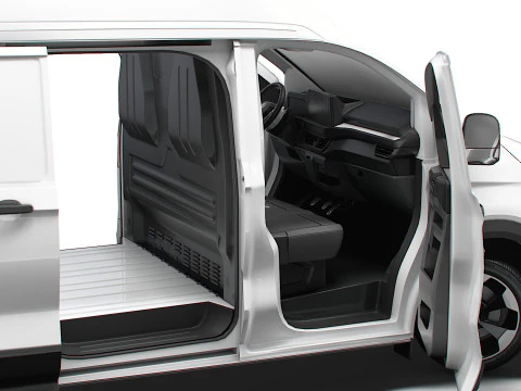 VW Transporter Van L2H2 2SD HQ Interni 2025 Modello 3D
