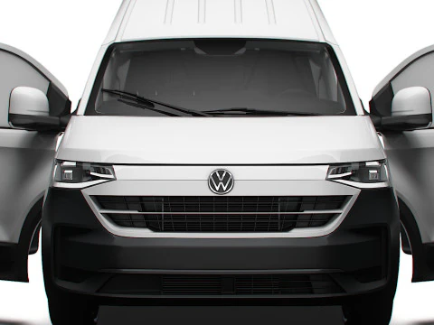 VW Transporter Van L2H2 2SD HQ Interni 2025 Modello 3D
