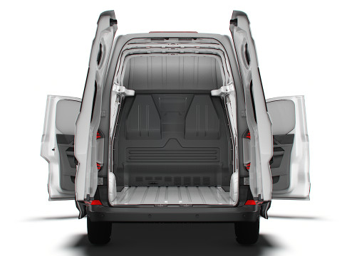 VW Transporter Van L2H2 2SD HQ Interior 2025 Model 3D