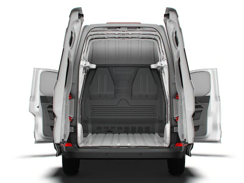 VW Transporter Van L2H2 2SD HQ Interni 2025 Modello 3D