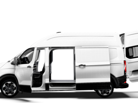 VW Transporter Van L2H2 2SD HQ Interior 2025 Model 3D