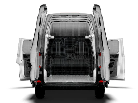 VW Transporter Van L2H2 2SD HQ Interni 2025 Modello 3D