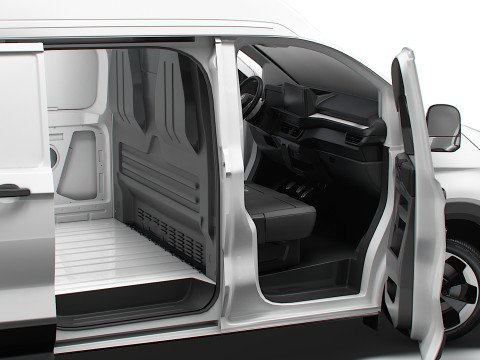 VW Transporter Van L2H2 HQ Interior 2025 Model 3D