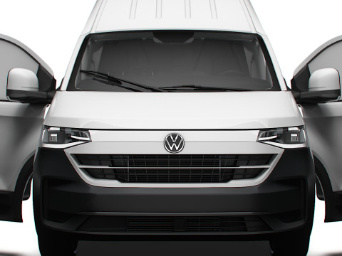 VW Transporter Van L2H2 HQ Interior 2025 Model 3D