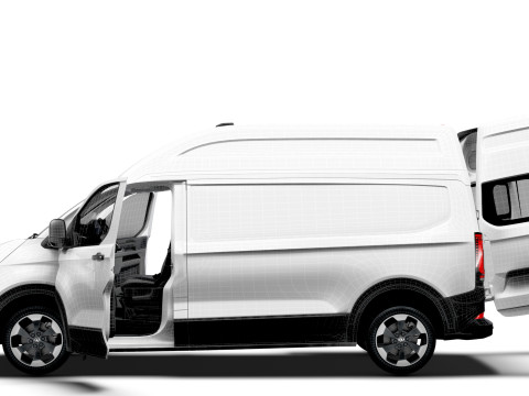 VW Transporter Van L2H2 HQ Interior 2025 Model 3D