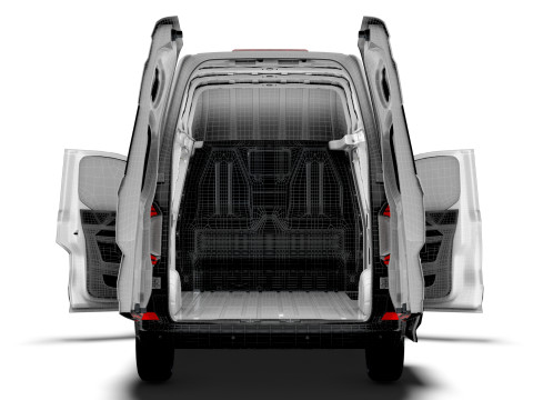 VW Transporter Van L2H2 HQ Interior 2025 Model 3D